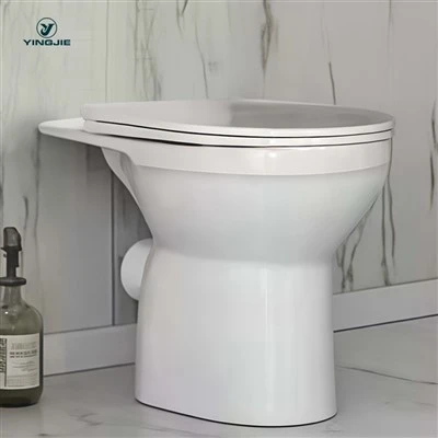 Inodoro de piso-con eficiencia de agua y con trampa tipo P-